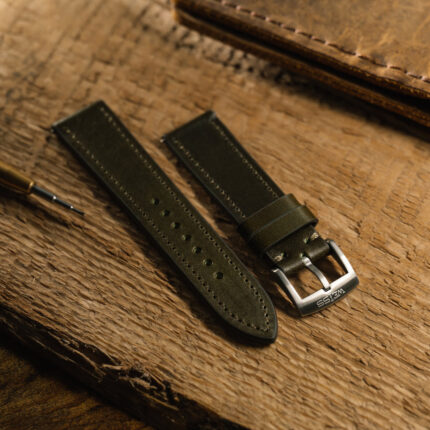 Weiss Buttero Olive Leather Strap