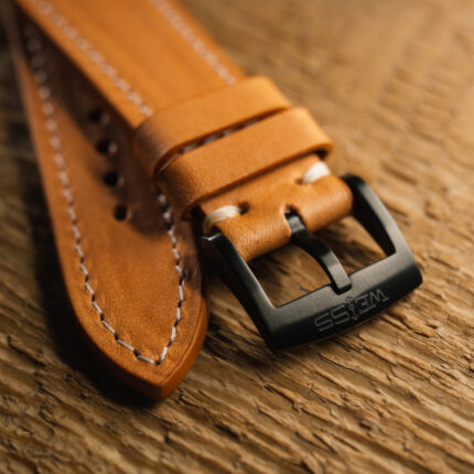 Weiss Elbamatt Cammello Leather Strap